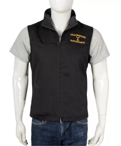 kevin-costner-john-dutton-black-cotton-vest-yellowstone-clothing01