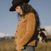 Gold Bison Women’s Western Suede Jacket