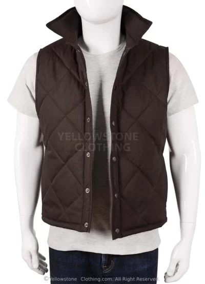 Kevin Costner Yellowstone John Dutton Quilted Vest