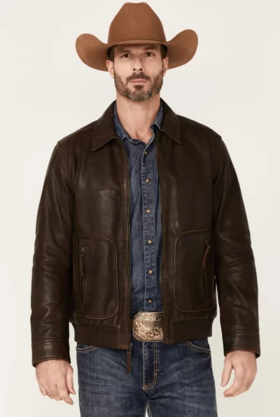 Hector Dark Brown Leather Jacket