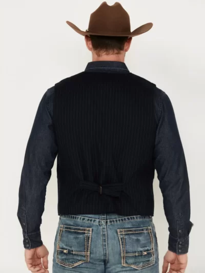 Men’s Pinstripe Capone Wool Vest