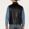 Men’s Zip-Up Leather Vest
