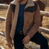Luke Grimes Yellowstone Kayce Dutton Suede Leather Jacket