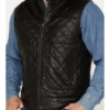 Men’s Quilted Leather Vest