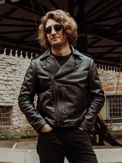 Rodio Black Biker Leather Jacket