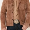 The Giant Fringe Suede Leather Jacket